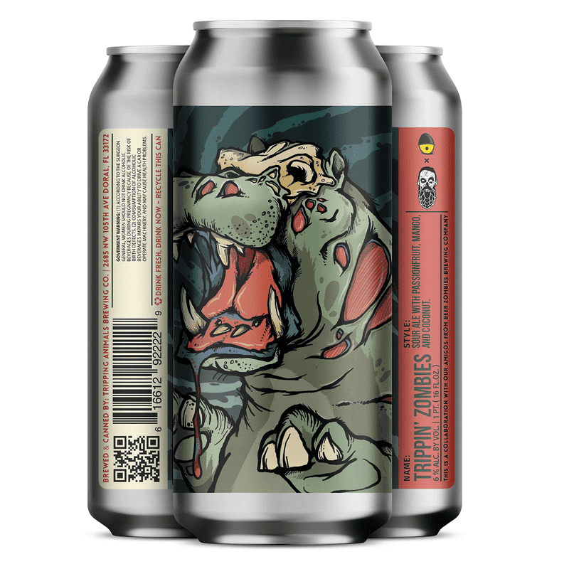 Tripping Animals Brewing Co. 'Trippin Zombies' Sour Ale Beer 4-Pack - ForWhiskeyLovers.com