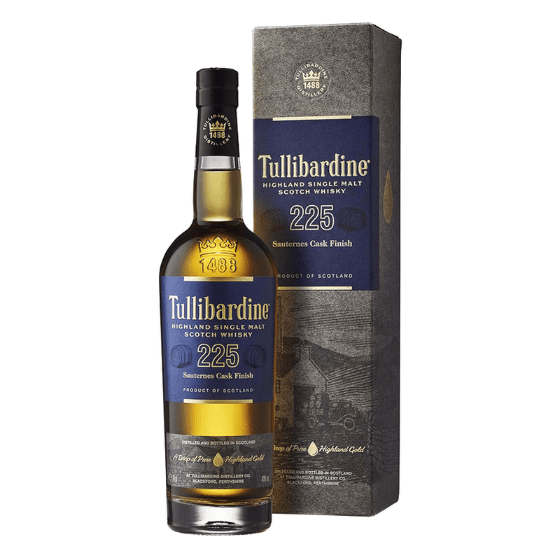 Tullibardine 225 Sauternes Cask Finish Highland Single Malt Scotch Whisky - ForWhiskeyLovers.com