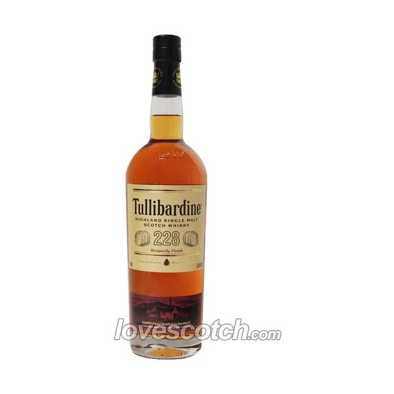 Tullibardine 228 Burgundy Finish Single Malt Whiskey 750ml - ForWhiskeyLovers.com