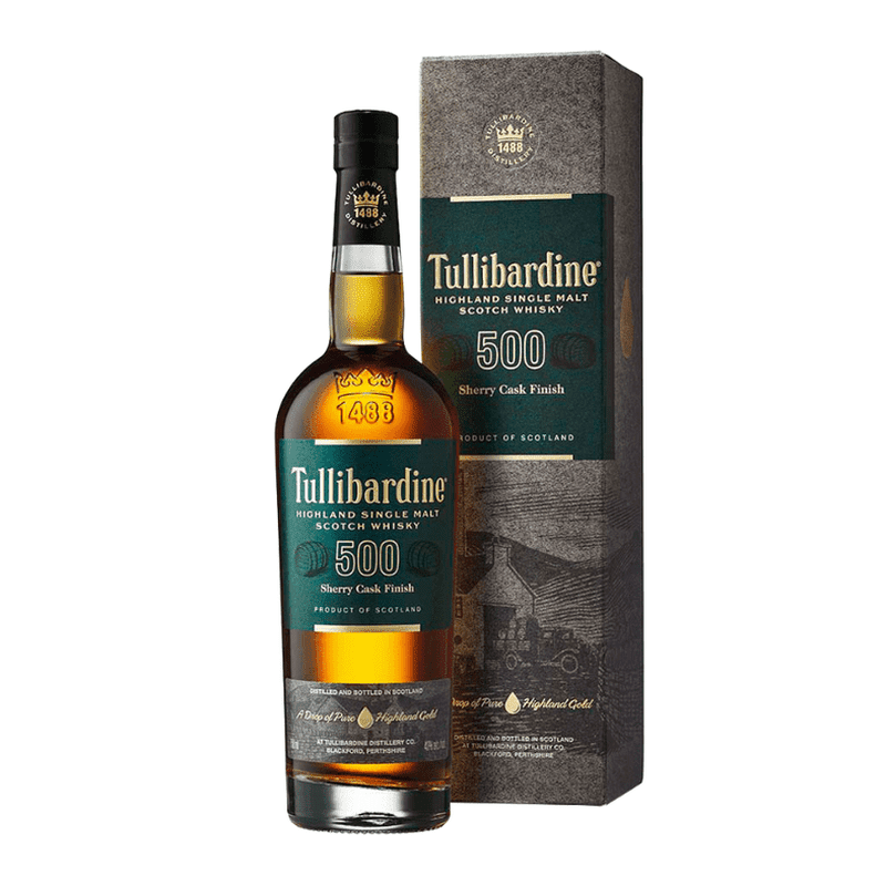 Tullibardine 500 Sherry Cask Finish Highland Single Malt Scotch Whisky - ForWhiskeyLovers.com