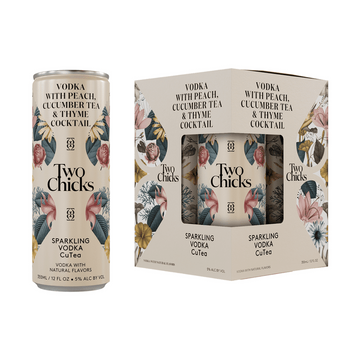 Two Chicks Sparkling Vodka CuTea 4-Pack Cocktail - ForWhiskeyLovers.com