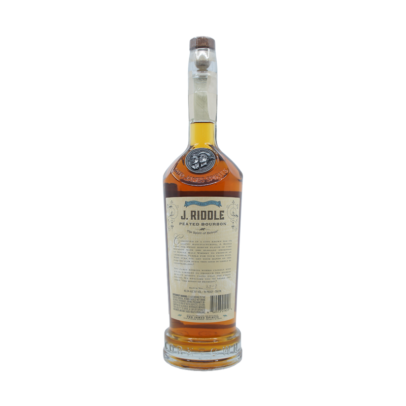 Two James Spirits 'J. Riddle' Peated Bourbon Whiskey - ForWhiskeyLovers.com