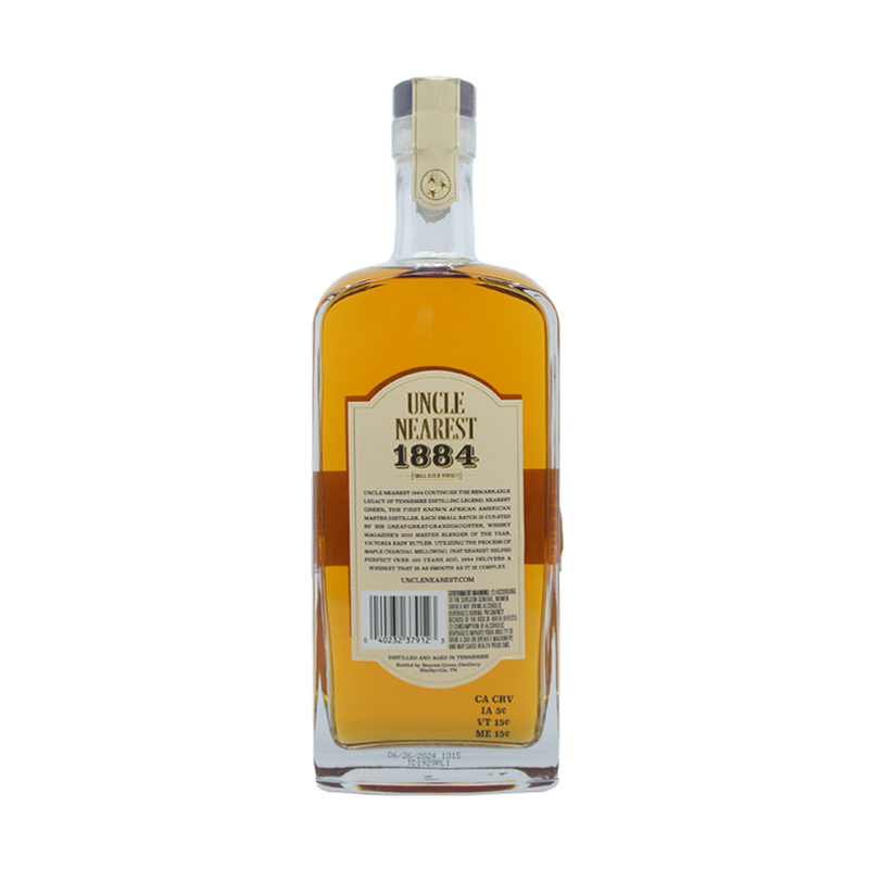 Uncle Nearest 1884 Small Batch Whiskey - ForWhiskeyLovers.com