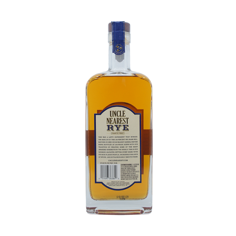Uncle Nearest Straight Rye Whiskey - ForWhiskeyLovers.com