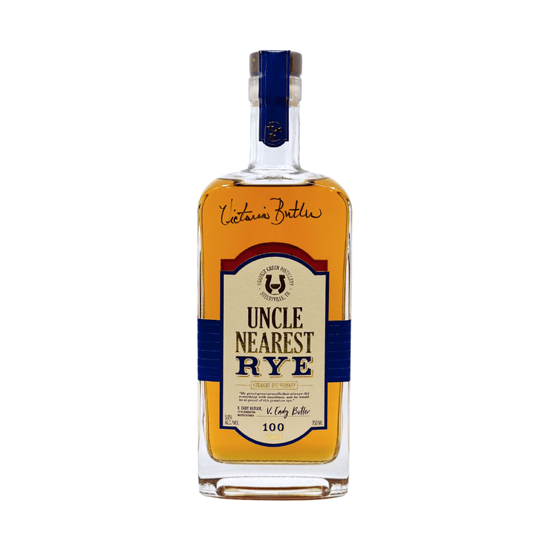 Uncle Nearest Straight Rye Whiskey Signed by Victoria Eady Butler - ForWhiskeyLovers.com