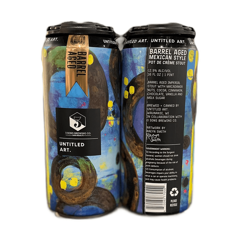 Untitled Art. Barrel Aged Mexican Style Pot de Cr‚me Stout Beer 2-Pack - ForWhiskeyLovers.com