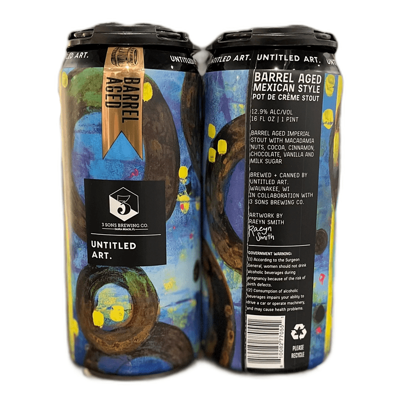 Untitled Art. Barrel Aged Mexican Style Pot de Cr‚me Stout Beer 2-Pack - ForWhiskeyLovers.com