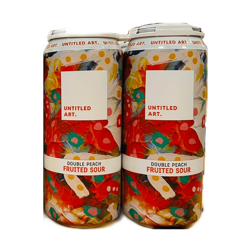Untitled Art. Double Peach Fruited Sour Berliner Weiss Style Ale Beer 4-Pack - ForWhiskeyLovers.com