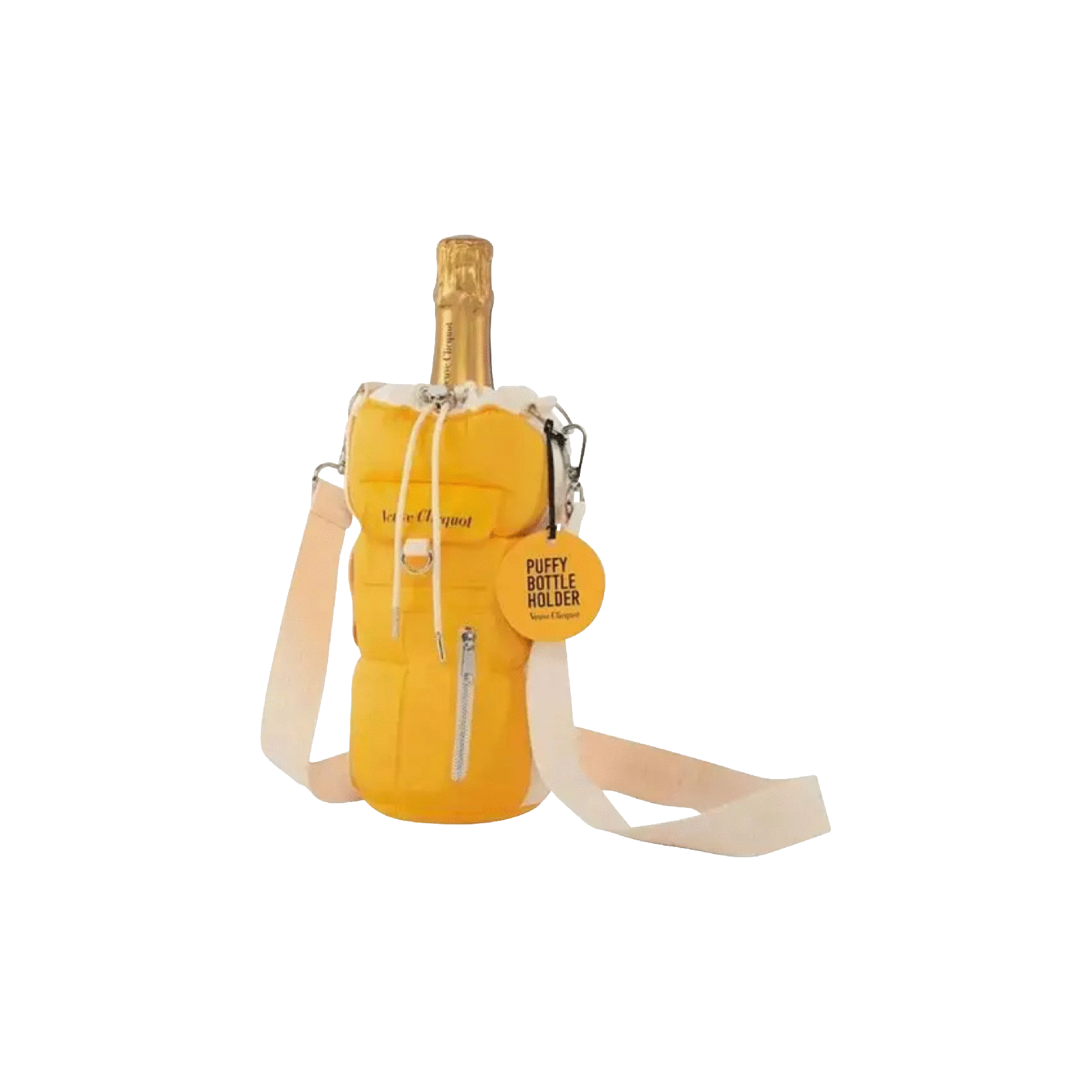 Veuve Clicquot Yellow Label Brut Champagne with Puffy Bottle Holder 750ml - ForWhiskeyLovers.com