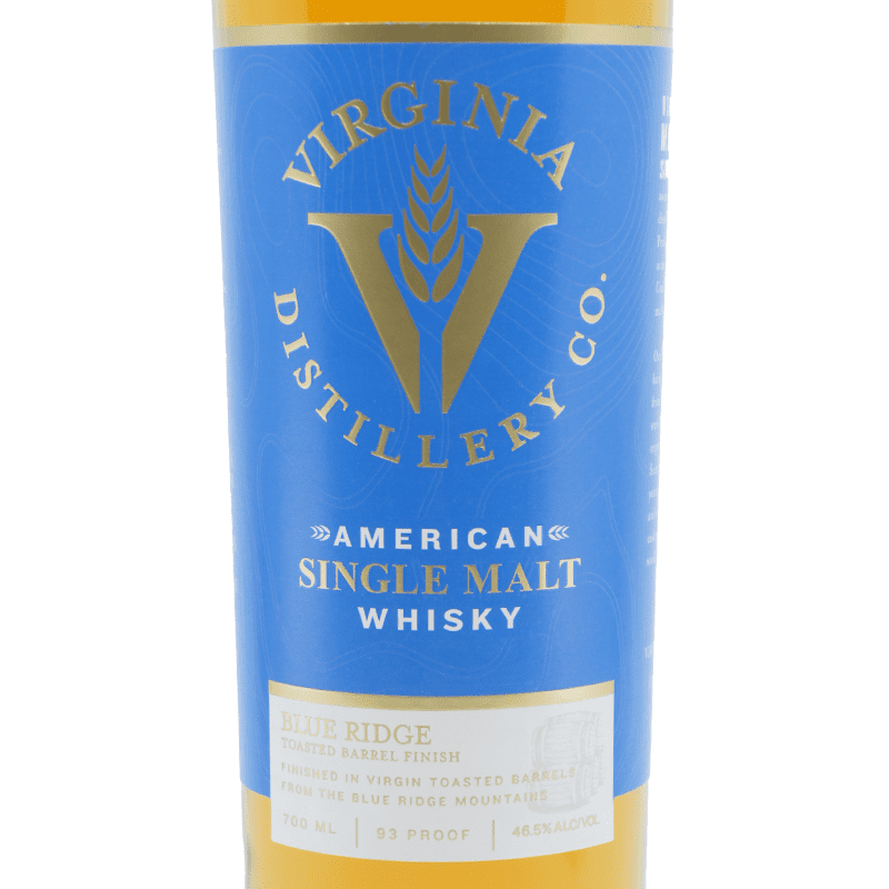 Virginia Distillery Co. Blue Ridge Select Toasted Barrel American Single Malt Whisky - ForWhiskeyLovers.com