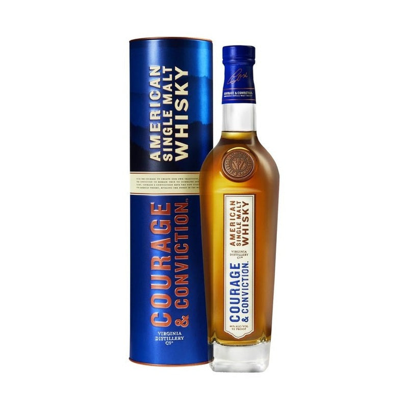 Virginia Distillery Co. 'Courage & Conviction' American Single Malt Whisky - ForWhiskeyLovers.com