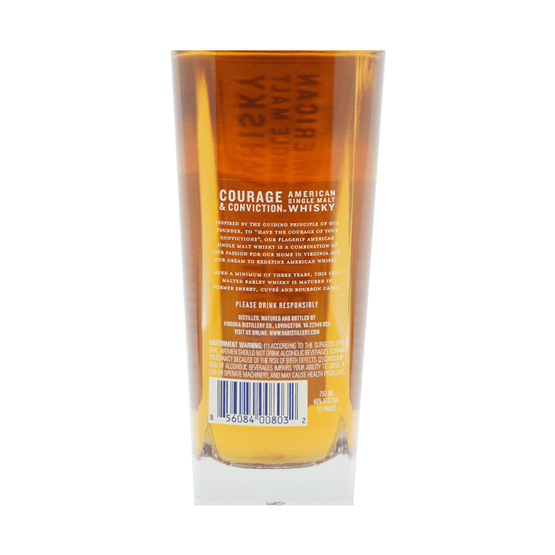Virginia Distillery Co. Courage and Conviction Double Cask Reserve American Single Malt Whisky - ForWhiskeyLovers.com