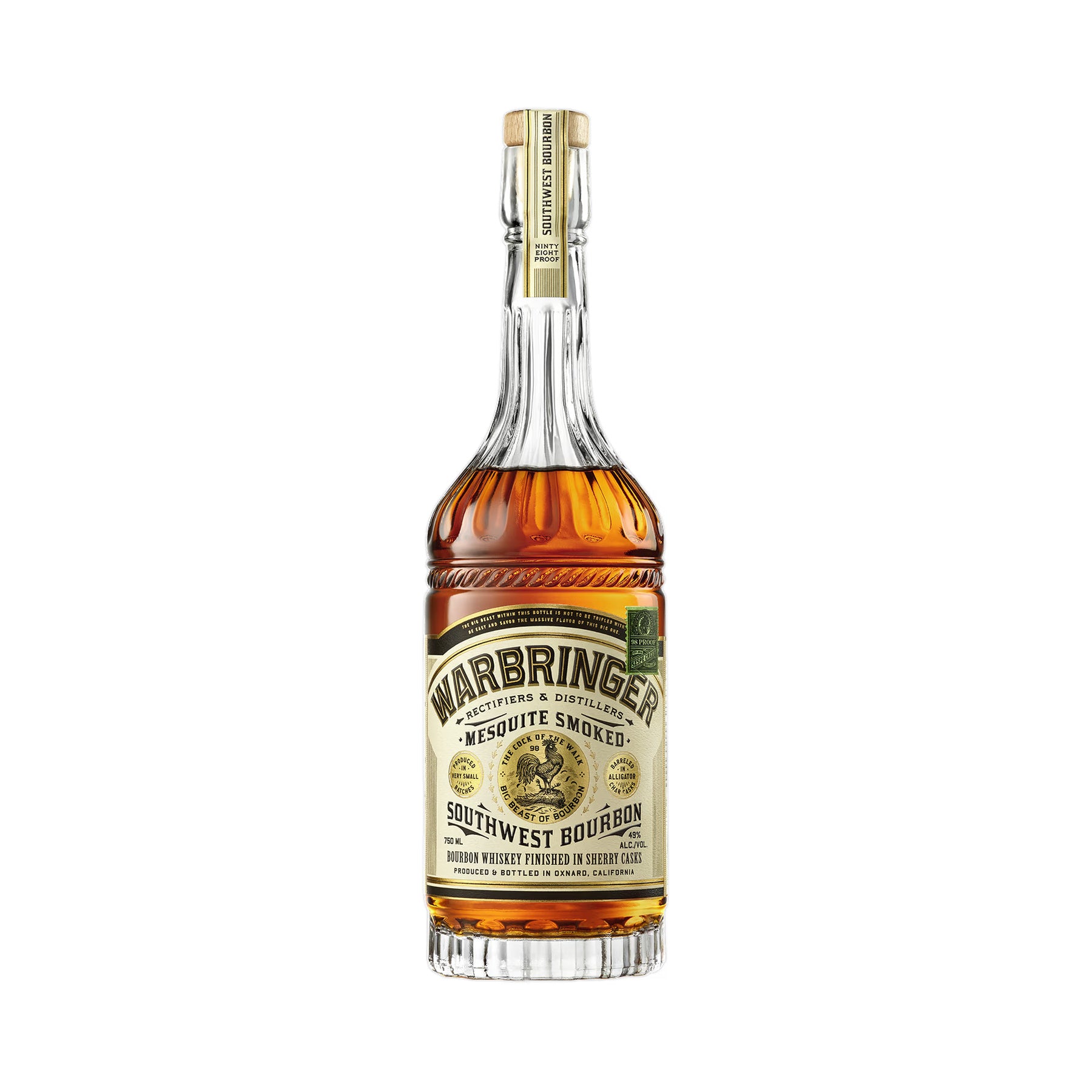 Warbringer Mesquite Smoked Southwest Bourbon 750ml - ForWhiskeyLovers.com