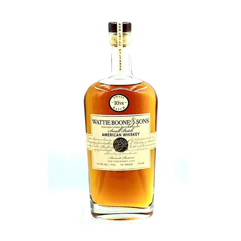 Wattie Boone & Sons 10 Year Old Small Batch American Whiskey - ForWhiskeyLovers.com