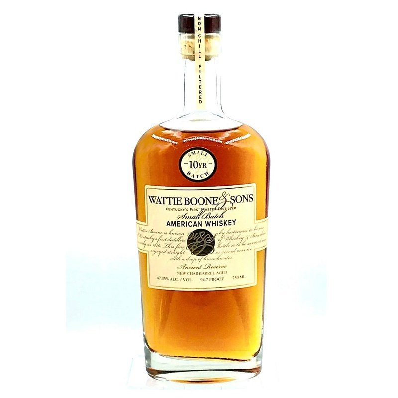 Wattie Boone & Sons 10 Year Old Small Batch American Whiskey - ForWhiskeyLovers.com