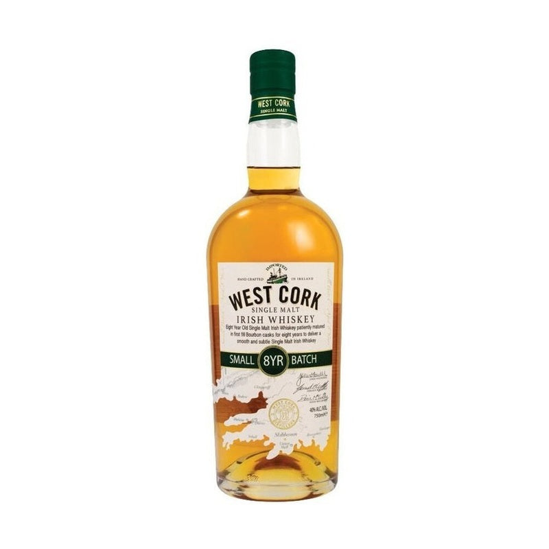 West Cork 8 Year Old Small Batch Single Malt Irish Whiskey - ForWhiskeyLovers.com