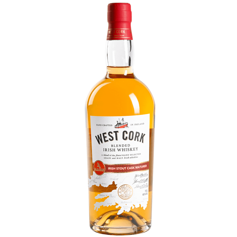 West Cork Stout Cask Matured Blended Irish Whiskey - ForWhiskeyLovers.com