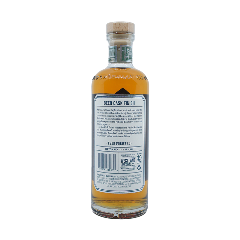Westland 'Beer Cask Finish' American Single Malt Whiskey - ForWhiskeyLovers.com