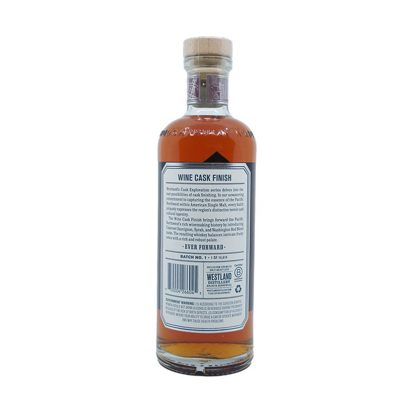 Westland 'Wine Cask Finish' American Single Malt Whiskey - ForWhiskeyLovers.com