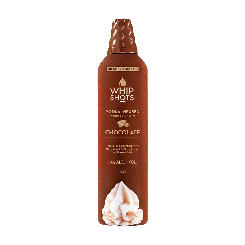 Whipshots Chocolate Vodka Infused Whipped Cream 200ml - ForWhiskeyLovers.com