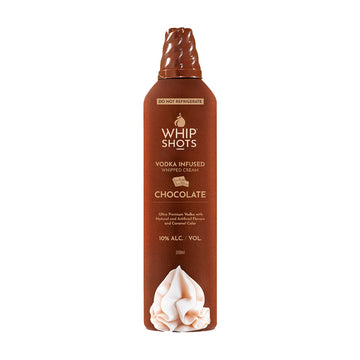 Whipshots Chocolate Vodka Infused Whipped Cream 200ml - ForWhiskeyLovers.com