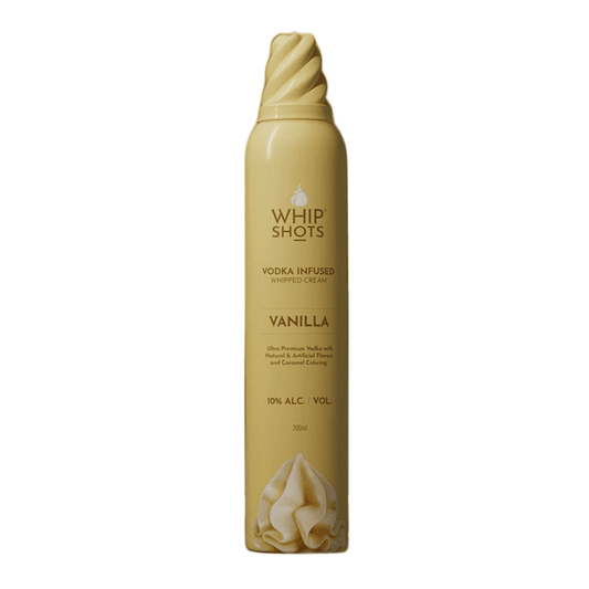 Whipshots Vanilla Vodka Infused Whipped Cream 200ml - ForWhiskeyLovers.com