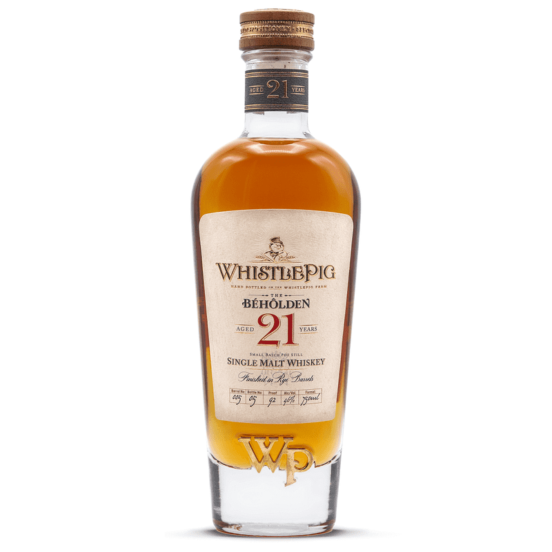 WhistlePig 21 Year Old 'The Beholden' Single Malt Whiskey - ForWhiskeyLovers.com