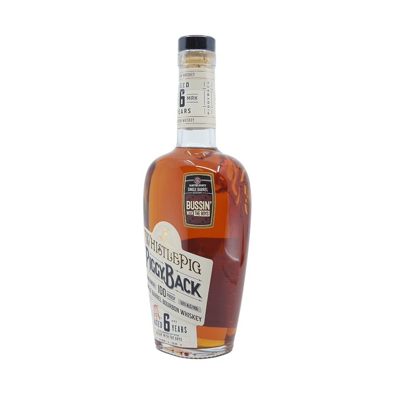 WhistlePig PiggyBack Bussin' With The Boys 6 Year Old Single Barrel Bourbon Whiskey - ForWhiskeyLovers.com