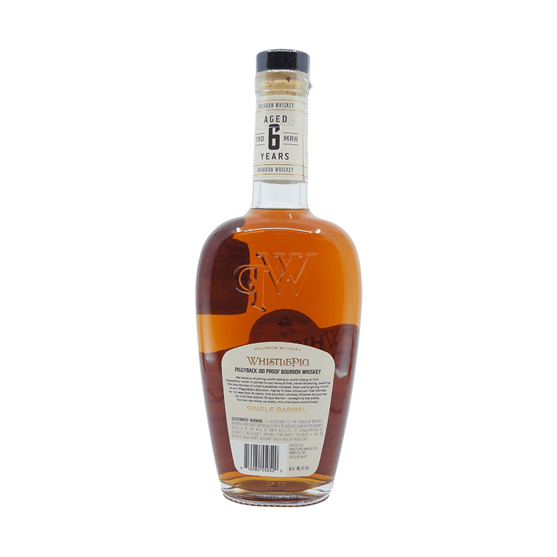 WhistlePig PiggyBack Bussin' With The Boys 6 Year Old Single Barrel Bourbon Whiskey - ForWhiskeyLovers.com
