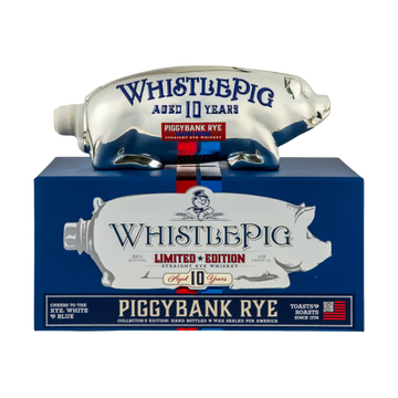 Whistlepig PiggyBank 10 Year Old RWB Rye Whiskey Liter - ForWhiskeyLovers.com