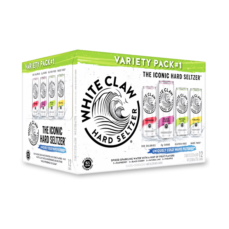 White Claw Hard Seltzer Variety Pack #1 - ForWhiskeyLovers.com