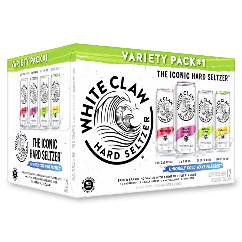 White Claw Hard Seltzer Variety Pack #1 - ForWhiskeyLovers.com