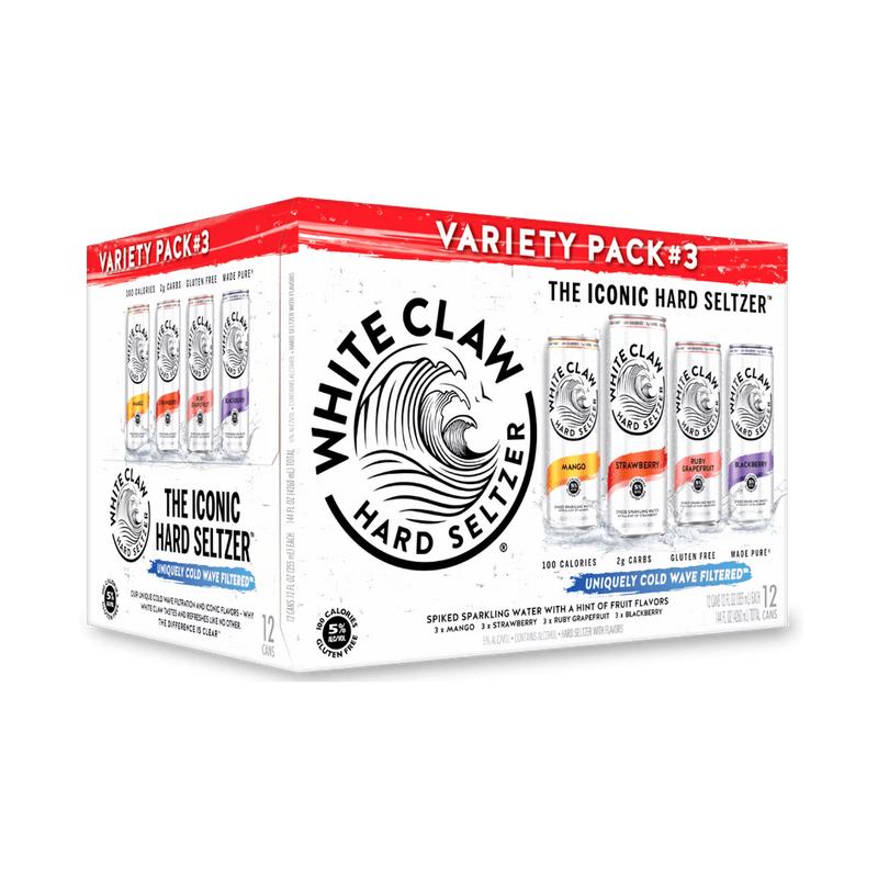 White Claw Hard Seltzer Variety Pack #3 - ForWhiskeyLovers.com