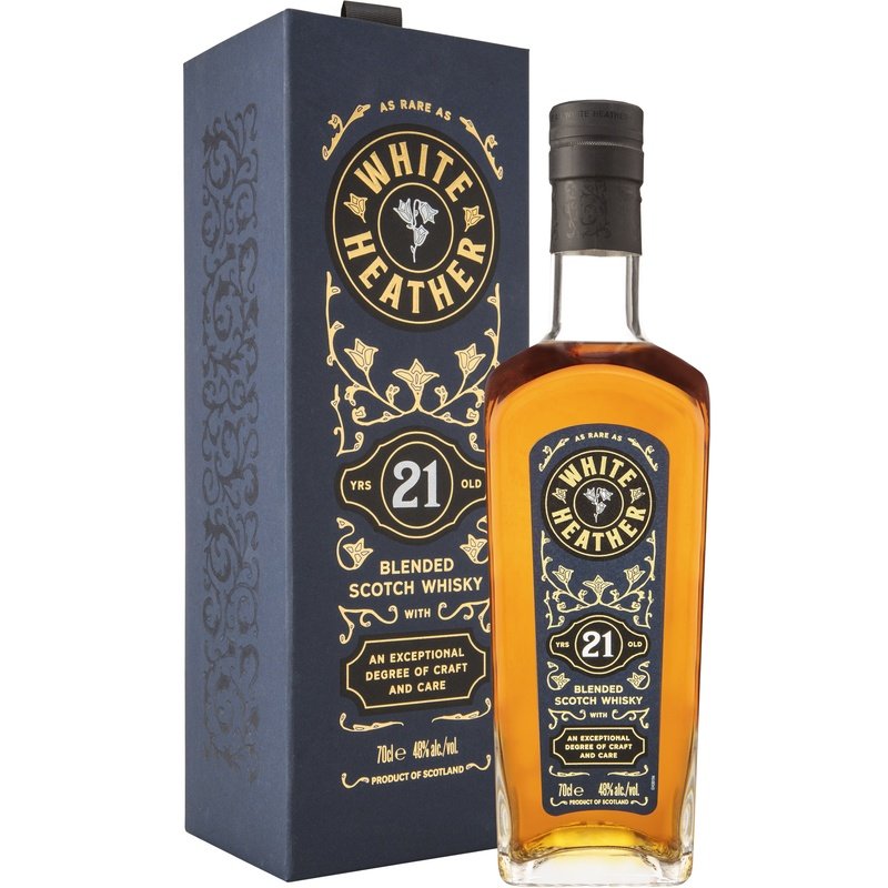 White Heather 21 Years Old Blended Scotch Whisky - ForWhiskeyLovers.com