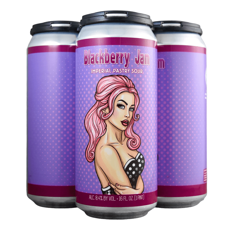 Wild Barrel Brewing 'Blackberry Jam' Imperial Pastry Sour Beer 4-Pack - ForWhiskeyLovers.com