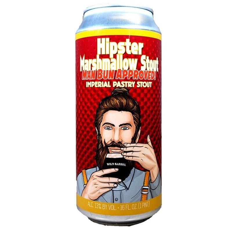 Wild Barrel Brewing 'Hipster Marshmallow Stout' Imperial Pastry Stout Beer 4-Pack - ForWhiskeyLovers.com