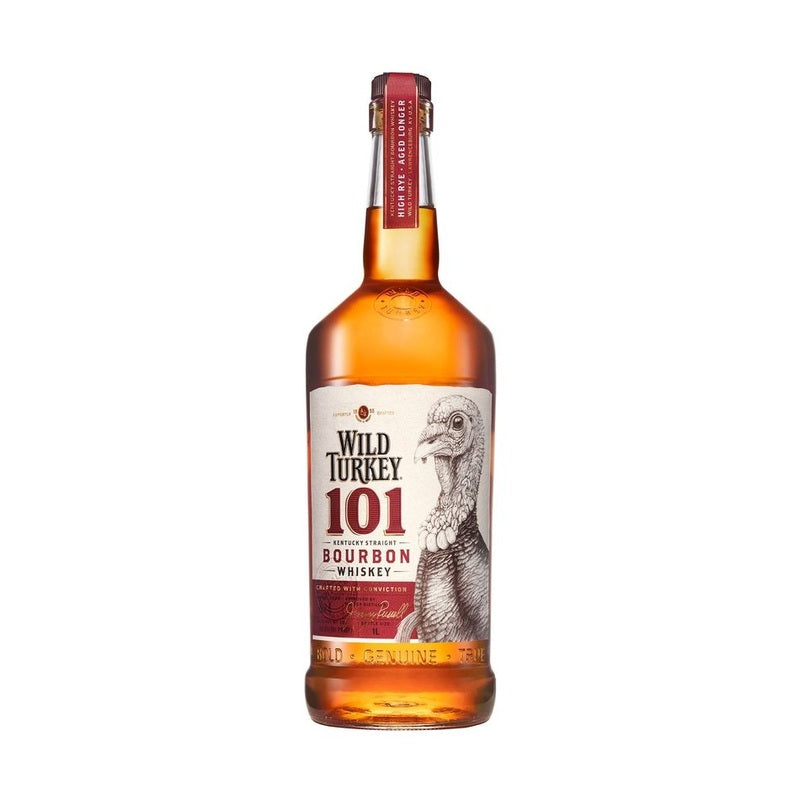 Wild Turkey 101 Kentucky Straight Bourbon Whiskey 1L - ForWhiskeyLovers.com