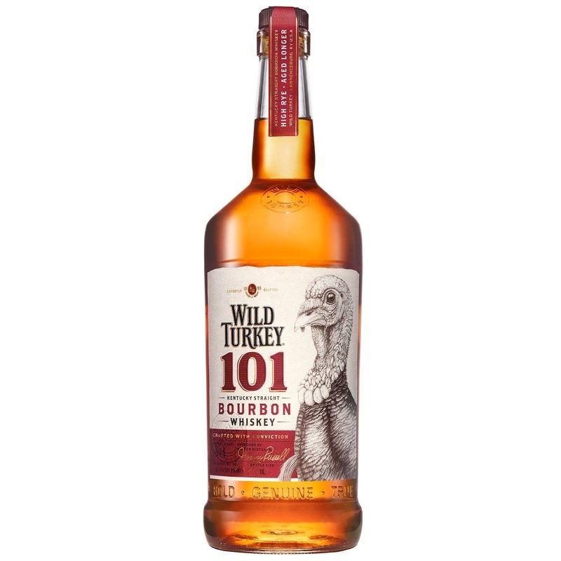Wild Turkey 101 Kentucky Straight Bourbon Whiskey 1L - ForWhiskeyLovers.com