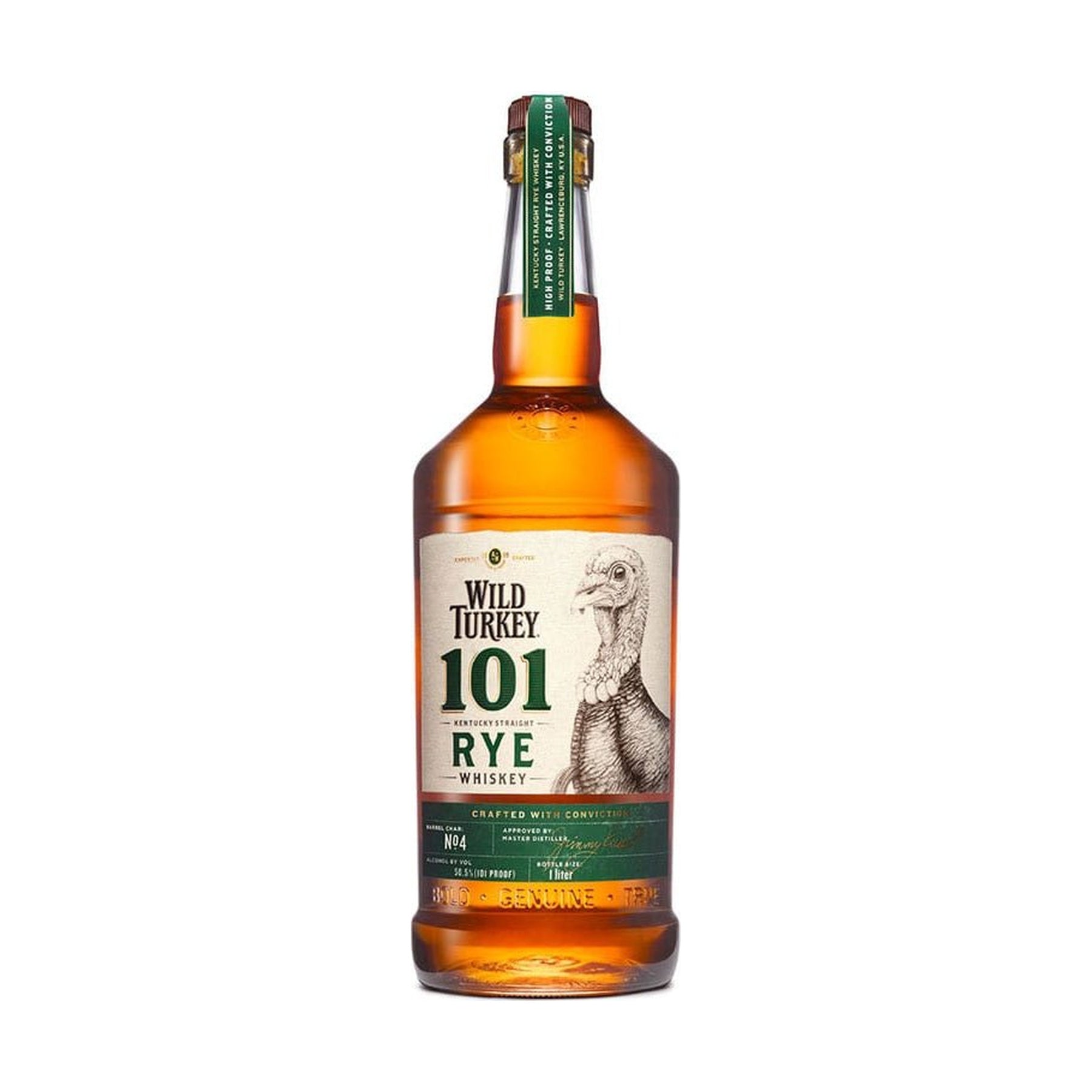 Wild Turkey 101 Rye Whiskey 1L - ForWhiskeyLovers.com