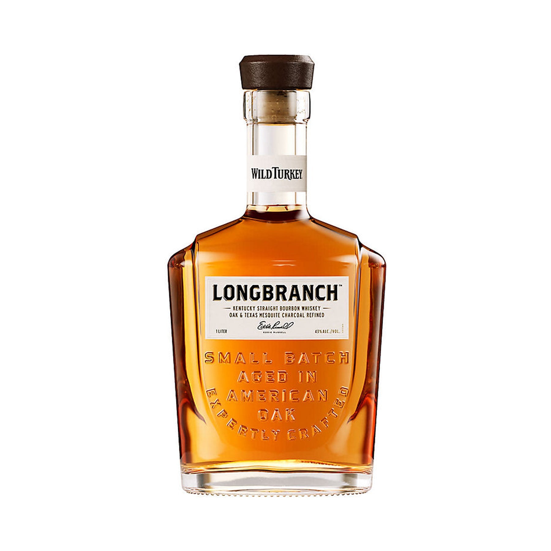 Wild Turkey Longbranch 8 Year Old Kentucky Straight Bourbon Whiskey 1L - ForWhiskeyLovers.com