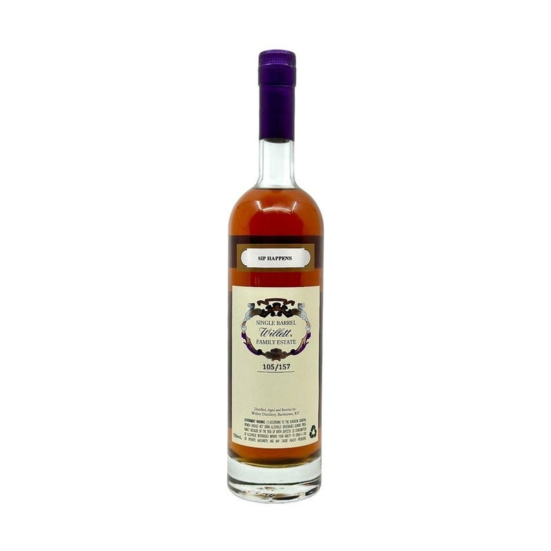 Willet Family Estate Bottled Single Barrel 'Sip Happens' 11 Year Old Barrel No. 1044 Straight Bourbon Whiskey - ForWhiskeyLovers.com