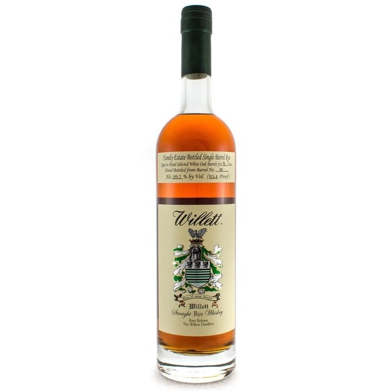 Willett Family Estate 9 Year Old Single Barrel Rye Whiskey - ForWhiskeyLovers.com