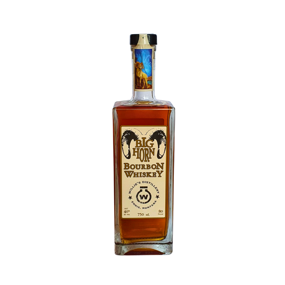 Willies Distillery Big Horn Bourbon Whiskey 750 ml - ForWhiskeyLovers.com