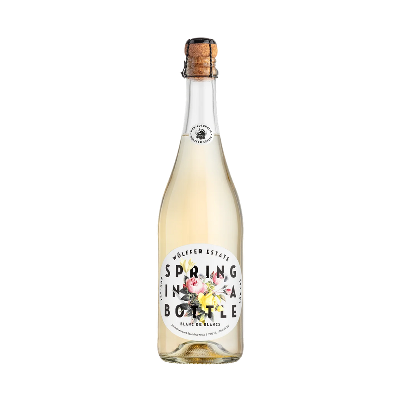 Wolffer Estate Spring in a Bottle Blanc De Blancs Sparkling Non Alcoholic Wine - ForWhiskeyLovers.com