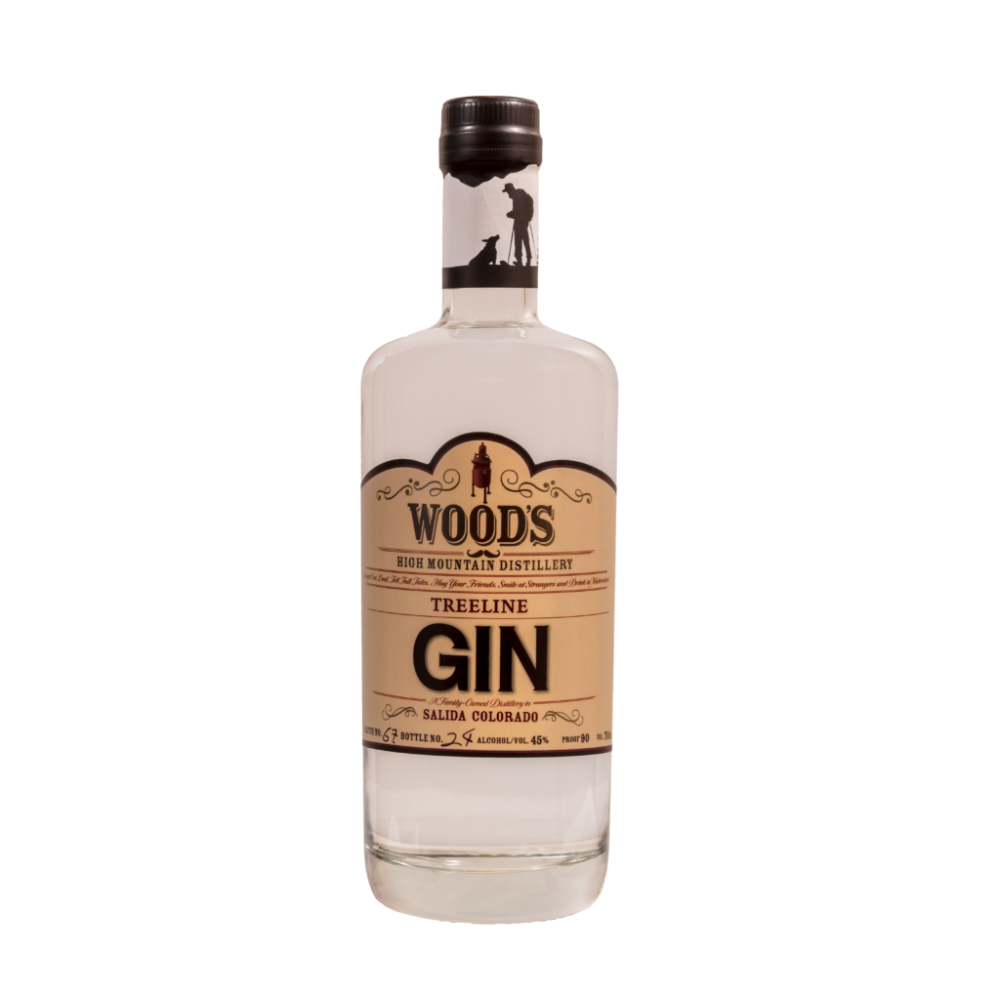 Wood's Barrel Rested Treeline Gin 750mL - ForWhiskeyLovers.com