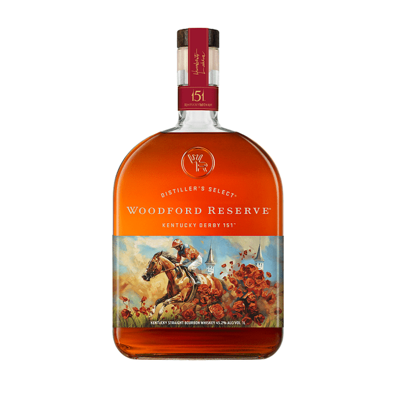 Woodford Reserve Kentucky Derby 151 Straight Bourbon Whiskey Liter - ForWhiskeyLovers.com