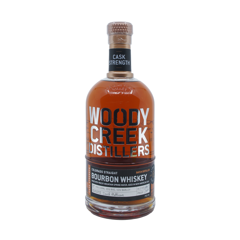 Woody Creek Distillers Cask Strength Colorado Straight Bourbon Whiskey - ForWhiskeyLovers.com