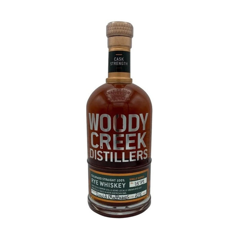 Woody Creek Distillers Cask Strength Colorado Straight Rye Whiskey - ForWhiskeyLovers.com