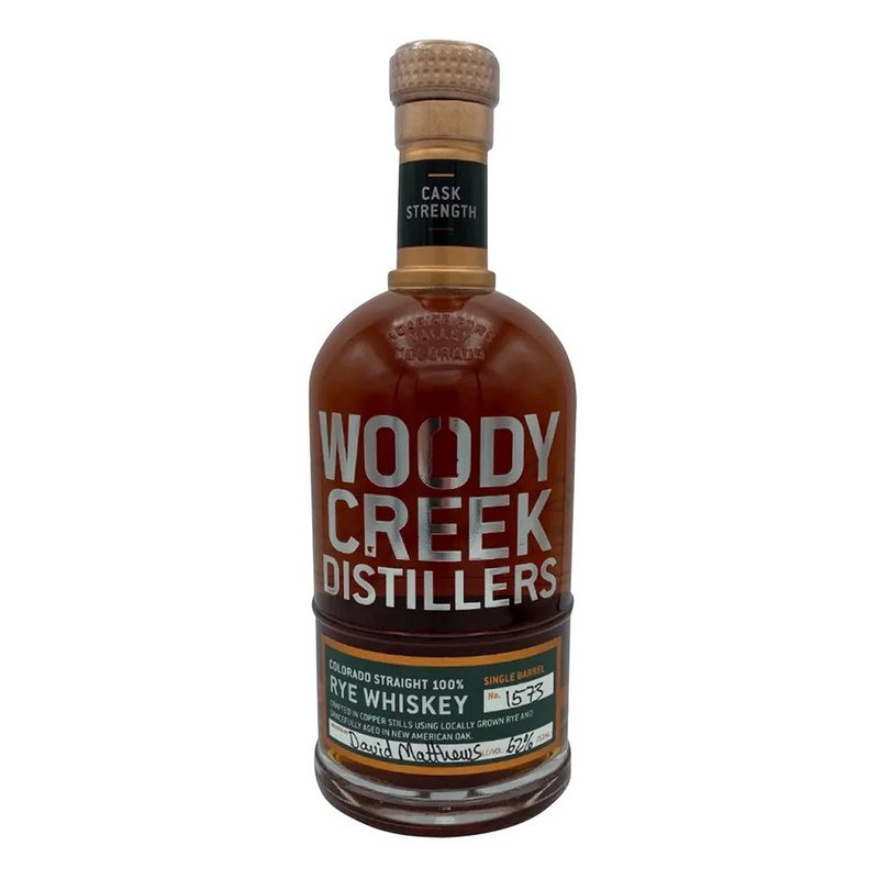 Woody Creek Distillers Cask Strength Colorado Straight Rye Whiskey - ForWhiskeyLovers.com