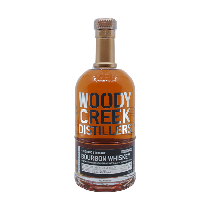 Woody Creek Distillers Single Barrel Colorado Straight Bourbon Whiskey - ForWhiskeyLovers.com